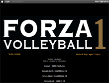 Tablet Screenshot of forza1volleyball.com